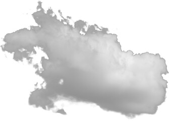 Isolated PNG cutout of a cloud on a transparent background, ideal for photobashing, matte-painting, concept art
