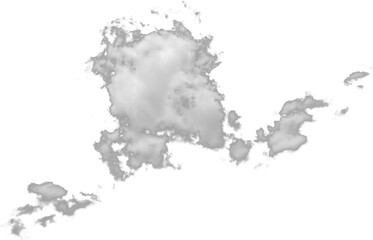 Isolated PNG cutout of a cloud on a transparent background, ideal for photobashing, matte-painting, concept art
