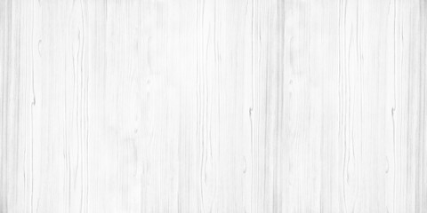 Whitewashed wooden textured surface. White painted plywood wide texture. Light wood grain widescreen rustic background