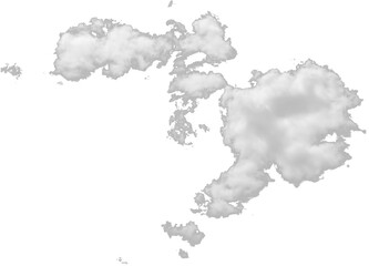 Isolated PNG cutout of a cloud on a transparent background, ideal for photobashing, matte-painting, concept art

