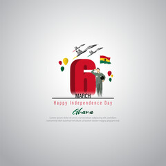 vector illustration for happy Ghana independence day