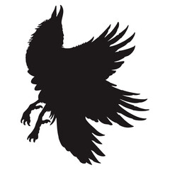 silhouette crow 1