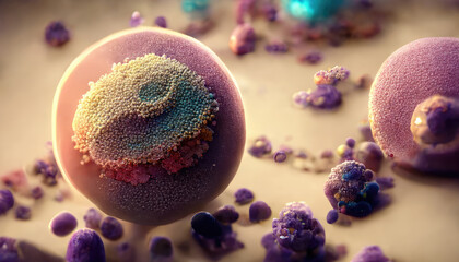 3d illustration of human cells