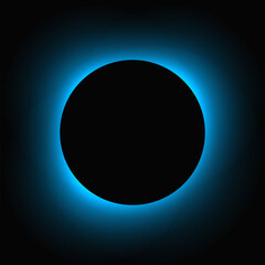 Circle illuminate light frame with color gradient