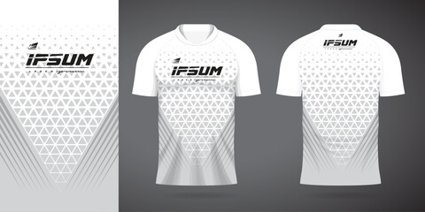 white jersey sport design template