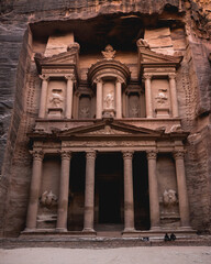 Petra monument just before sunset