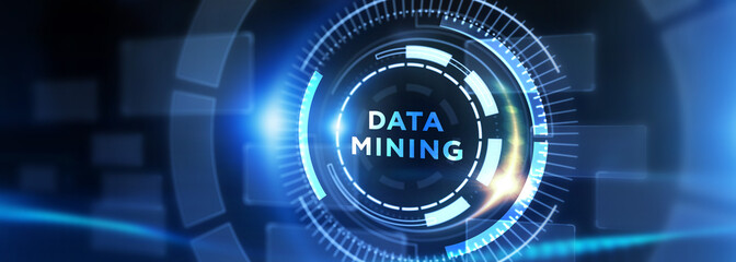 Data mining concept. Business, modern technology, internet and networking concept.   3d illustration