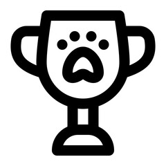 Pet Award Line Icon