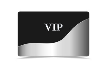 VIP.Premium card.Vip silver ticket.Luxury template design. VIP Invitation.Vip in abstract style on black background.VIP card.