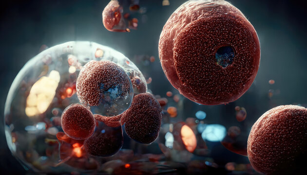 3d illustration of human cells