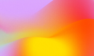 Gradient background with retro grainy film texture. Blurred chroma background. Vintage Noise Effect.