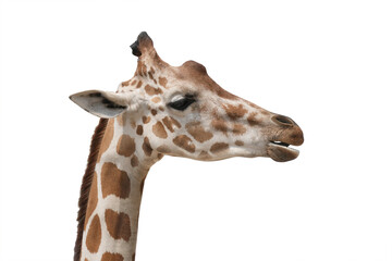 giraffe isolated on white background. This has clipping path.