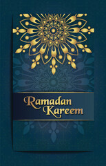Elegant Simple Mandala Ramadan Kareem Background Banner Template