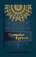 Simple Elegant Mandala Ramadan Kareem Background Banner Template