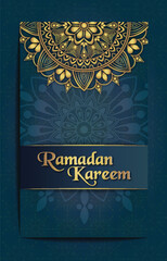 Islamic Elegant Simple Mandala Ramadan Kareem Background Banner Template