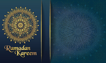 Elegant Simple Mandala Ramadan Kareem Background Banner Islamic Template