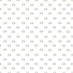 Pattern 2023. Seamless pattern with the symbols of the year a cat. Cartoon vector illustration.