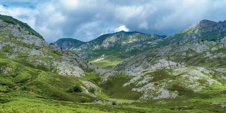 Collado Pand&eacute;bano, Mountain Range, Picos de Europa National Park, Asturias, Spain, Europe