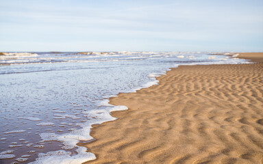 Rising tide on Ainsdale beach