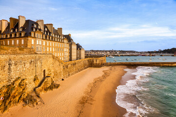 Saint-Malo Brittany France - obrazy, fototapety, plakaty