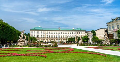 Fototapeta na wymiar Mirabell Palace, a historic building in Salzburg, Austria