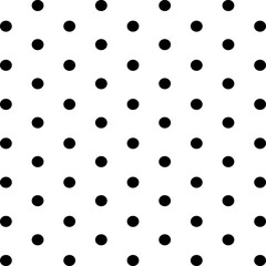 black and white polka dots circles seamless pattern vector illustration