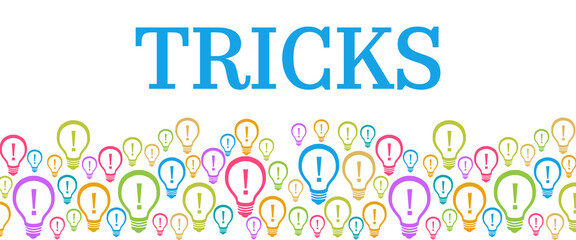 Tricks Colorful Bulbs With Text 