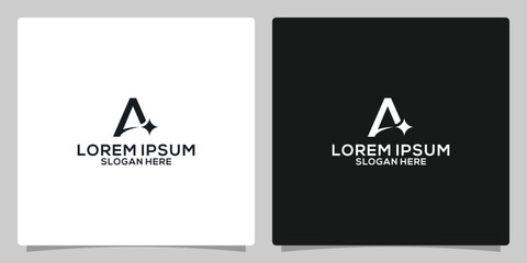 simple letter logo template vector set