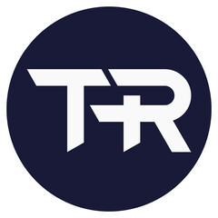 TR letter logo, monogram design