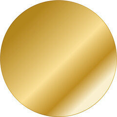 Round gold style, numismatic, coin