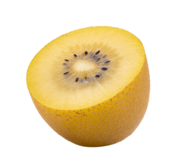 Gold kiwi  isolated on transparent png