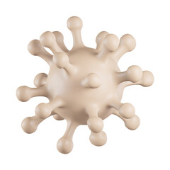 Obraz premium Virus Cell 3D Icon