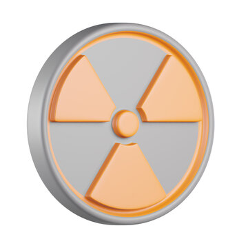 Radioactive Sign 3D Icon