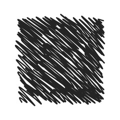 Hatch clipart. Scribble sketch pencil texture. Scratch pen grunge shape