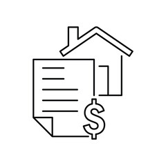 Home loans icon design. Home equity lines of credit turquoise concept icon. Building improvement. Loans type abstract idea thin line illustration. 