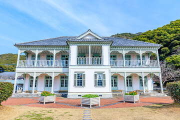 冬の三角西港　熊本県宇城市　Misumi West Port in winter. Kumamoto Prefecture, Uki city.