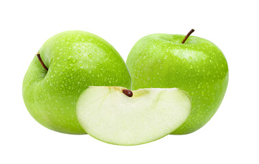 Green Apple on  transparent png
