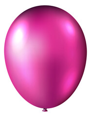 Pink balloon. Birthday balloon flying for party and celebration. Illustration for your project and business. Illustration in 3D