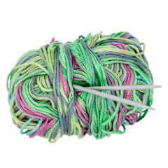 colorful wool ball for knitting or crocheting