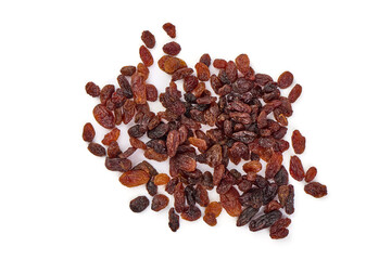 Fototapeta premium Raisins, isolated on white background.