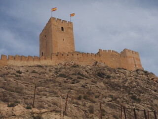 Muralla de castillo de villena Alicante
