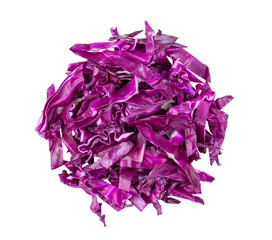 slice purple cabbage isolated on  transparent png