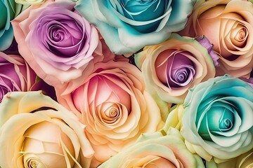 bouquet of roses, ai generated