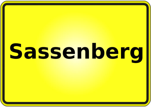 Stadteingangsschild Deutschland Stadt Sassenberg