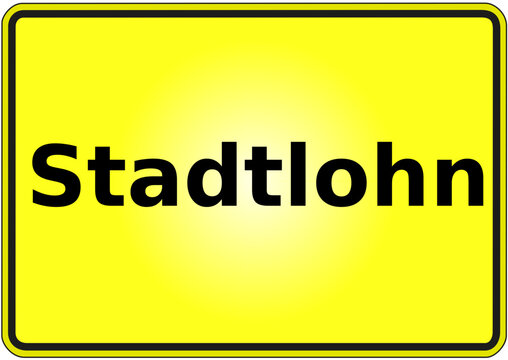 Stadteingangsschild Deutschland Stadt Stadtlohn