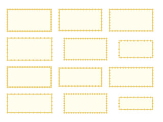 丸と長方形プレート2G