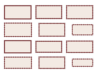 丸と長方形プレート2M