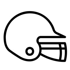 helmet line icon