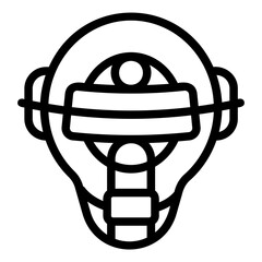 helmet line icon