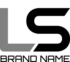 LS initial logo design concept, modern simple logo